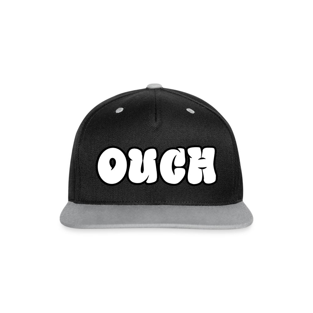 Contrast Snapback Cap - black/grey