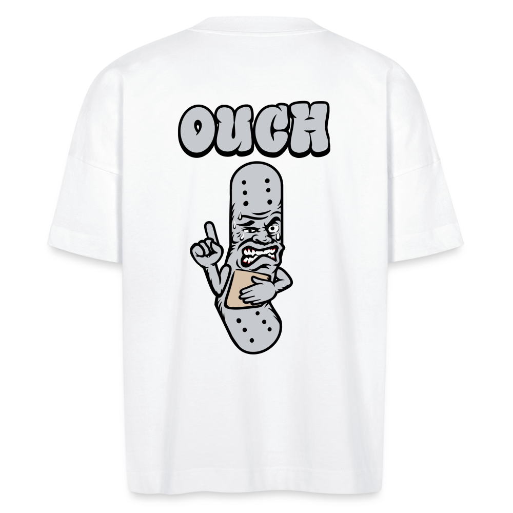 Grey Ouch Premium T-Shirt - white